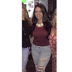 Charlotte Russe Tops - Maroon bodysuit Charlotte Russe Tops - Maroon bodysuit
